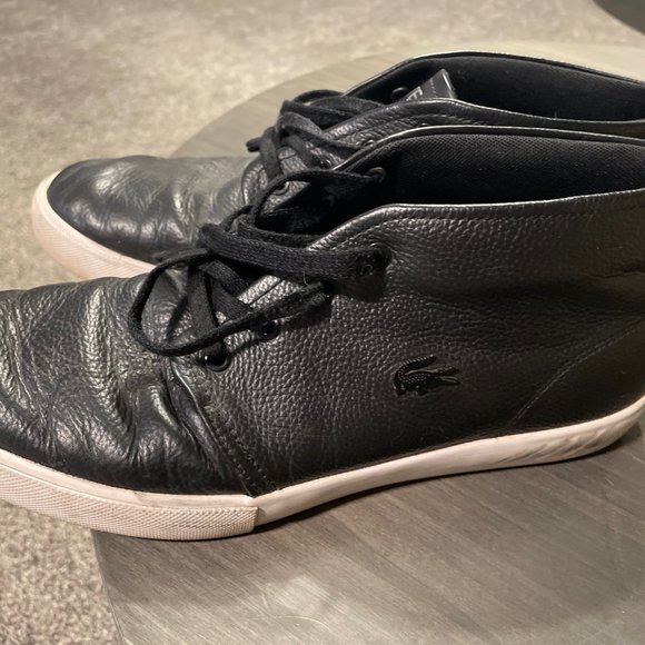 Lacoste Black and White Sneakers - Picture 3 of 4